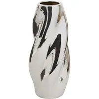 Atmosphera Vase Twisted 210138, 28 cm, silver