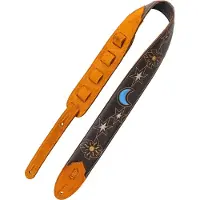 Levy's Sunbird Series Dark Brown Sun and Moon Courroie de guitare