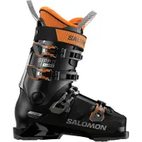 Salomon - Chaussures de ski - S/Pro Alpha 100 Gw Black/Dark Grey Met/Orange Tiger pour Homme - Taille 44-45 - Noir