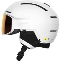 Salomon - Casque à visière photochromique - Driver Prime Sigma Photo Mips White en Laine - Taille S - Blanc
