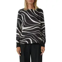 s.Oliver Black Label Chemisier noir / blanc