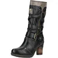 Mustang Bottes beige foncé / noir / argent