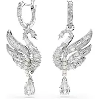 Swarovski Boucles d'oreilles 'Swan' argent