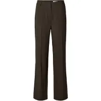 SELECTED WOMEN Pantalon à plis 'SLFRITA' brun foncé