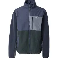 Iriedaily Veste en polaire 'Auf Deck' marine / gris / vert foncé / blanc