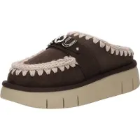 Mou pour femme. MU.FW531001A Sabots en cuir Bounce marron (39), Plat, Aucun, Casuel