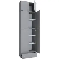 VCM Armoire de bureau XXL Armoire de classement Livres Meubles de bureau Classeur Armoire Lona 5f A Tiroir