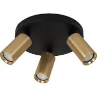 Lucide Ritmo Spot de Plafond Matt Gold | Brass | Ø 18 cm