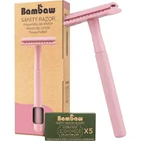 Bambaw Rasoir de sécurité rose