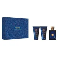 Versace Pour Homme Dylan Blue Eau de Toilette, 50 ml + Baume après-rasage 50 ml + Gel douche, 50 ml