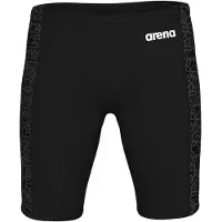 Arena Maillot de bain 'SNAKESKIN JAMMER' gris foncé / noir