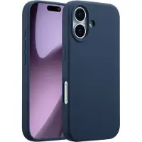 Accezz Coque Liquid Silicone avec MagSafe pour Apple iPhone 17 - Bleu foncé