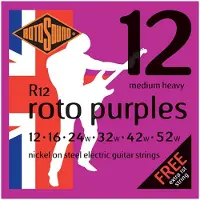 Rotosound R12 Roto Purples jeu de cordes guitare électrique 012-052