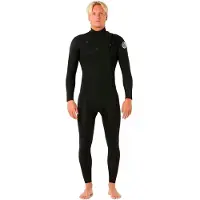 Rip Curl Dawn Patrol Pro 4/3 Mm Long Sleeve Chest Zip Neoprene Suit Noir LS Homme