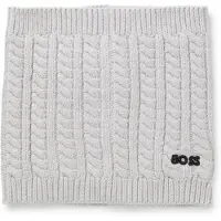 BOSS Écharpe tube en maille torsadée avec logo brodé pour enfant