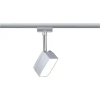 Paulmann Spot LED URail, système de rails, variateur à pédale, 1x5W, chromé mat, 230V, métal
