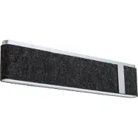 Paulmann Applique Murale , Jagun, dimmable, Noir, Salon / séjour, Tissu / textile, Moderne