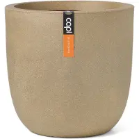 Capi Europe Pot De Fleurs Capi Europe Smooth Nl Rond Beige 35 X 34 Cm