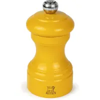 Peugeot Bistro Moulin à poivre 10 cm Bois laqué jaune safran