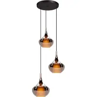 Eglo Lampe pendante de conception Almoster Ronde 3-feux