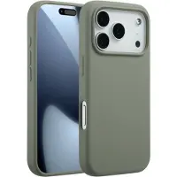 Accezz Coque Liquid Silicone avec MagSafe pour Apple iPhone 17 Pro - Cooper Green