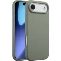 Accezz Coque Liquid Silicone avec MagSafe pour Apple iPhone Air - Cooper Green