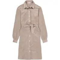 Garcia I50281 Long Sleeve Short Dress Beige XS Femme