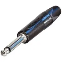 Neutrik Prise jack mono SW,NI, boîtier fin, Connecteur audio, Noir