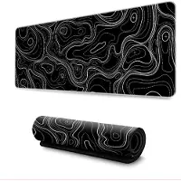 INF Grand papier peint de bureau pour tapis de souris Le noir S