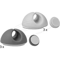 DeLOCK 18291 Kabelhalter Set 6 Stück
