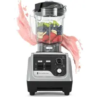 Kitchenbrothers Power Blender - 1600W - 2L - Smoothie Maker - Ice Crusher - Gris Métallique