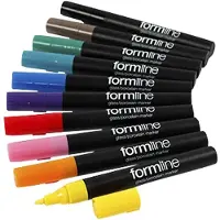 Creativ Company Crayons pour verre et porcelaine Set 2-4 mm 10 pièces Multi