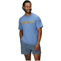 Marmot Windridge Graphic Short Sleeve T-shirt Bleu M Homme
