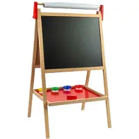 Bigjigs Tableau blanc et tableau noir en bois
