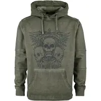 Rock Rebel by EMP Sweat-shirt à capuche de - Sweat À Capuche Imprimés - S - 5XL - pour Homme - olive - Taille S