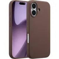 Accezz Coque Liquid Silicone avec MagSafe pour Apple iPhone 17 - New Tea Brown