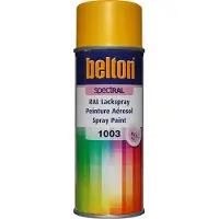 Belton Peinture aérosol RAL 1003 Jaune sécurité brillant 400ML SPECTRAL