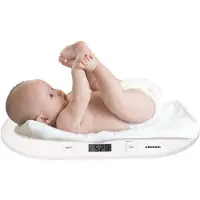 Grundig Pèse-bébé numérique - Pèse-bébé jusqu'à 20 kg - Aussi comme pèse-animal pour chats ou chiens - Avec affichage LCD, choix des unités et fonction arrêt automatique