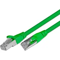 Wirewin Câble de raccordement : F/UTP, 0,5 m, vert (F/UTP, CAT5e, 0.50 m)