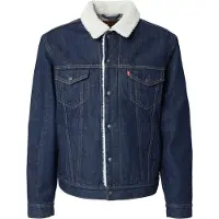 Levi's Veste mi-saison 'Type III Sherpa Trucker' bleu denim