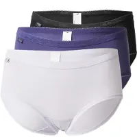Sloggi Culotte 'Basic+' indigo / noir chiné / blanc