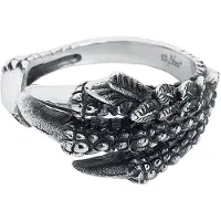 EtNox hard and heavy Bague de - Griffe De Dragon - pour Unisexe - couleur argent - Taille 62