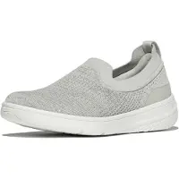 Original Brands FITFLOP FitFlop Super-Q Knit Slip-Ons ARGENT 36