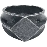 EtNox hard and heavy Bague de - Basic - pour Homme - couleur argent - Taille M