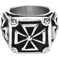 EtNox hard and heavy Bague de - Heavy Iron Cross - pour Homme - Standard - Taille XL