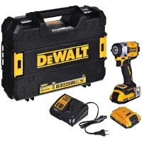 DeWalt Boulonneuse à chocs 1/2' XR 18V 2Ah li-ion brushless jonc de sécurité - DCF921D2T-QW