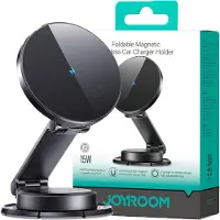 JOYROOM JR-ZS408 support magnétique avec chargeur inductif 15W pour cockpit de voiture - noir