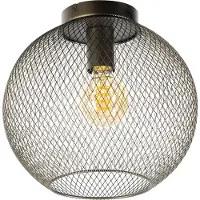 Eth Plafonnier marron Billie design Ø 30cm