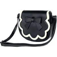 Banned Retro Sac à main de - Rocco - pour Femme - noir/blanc - Taille Standard