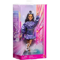 Barbie Deluxe Metallic With Sweater Doll Violet Enfants